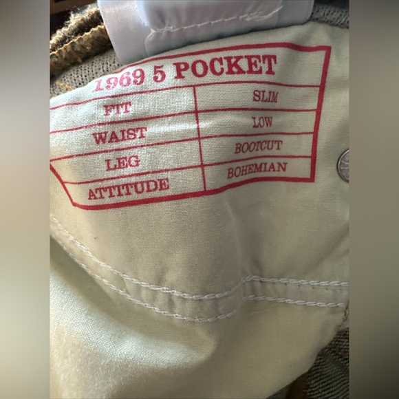 Diesel 1969 D-Ebbey-Fsc 068GP Jeans Slim Ivory W 24 Denim Corset Lace Bootcut - Picture 16 of 16